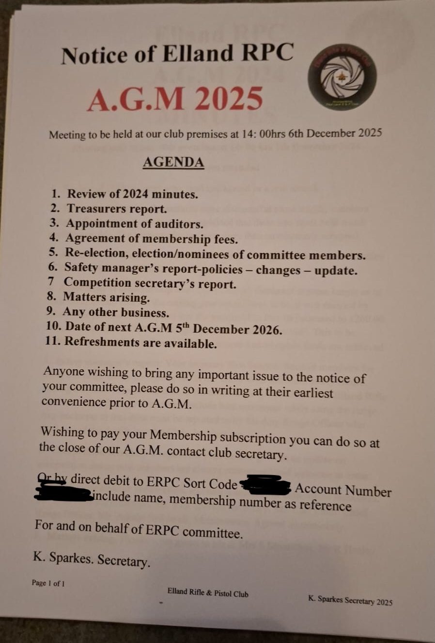 2025 AGM – 6th December 2025